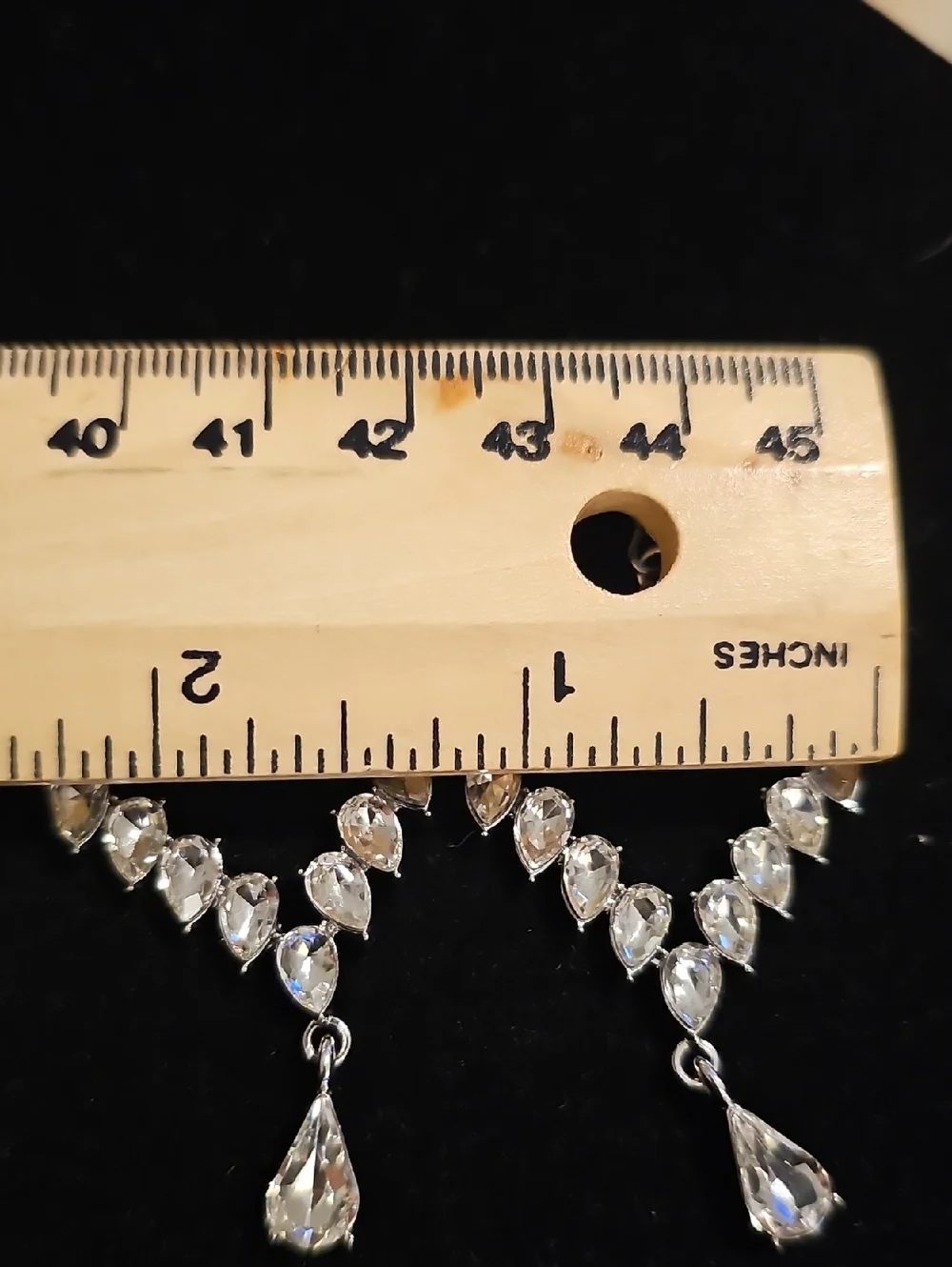 2 Pair Of Crystal Drop Dangle Earrings - Silver Tone. Chandelier Prong Set Stone